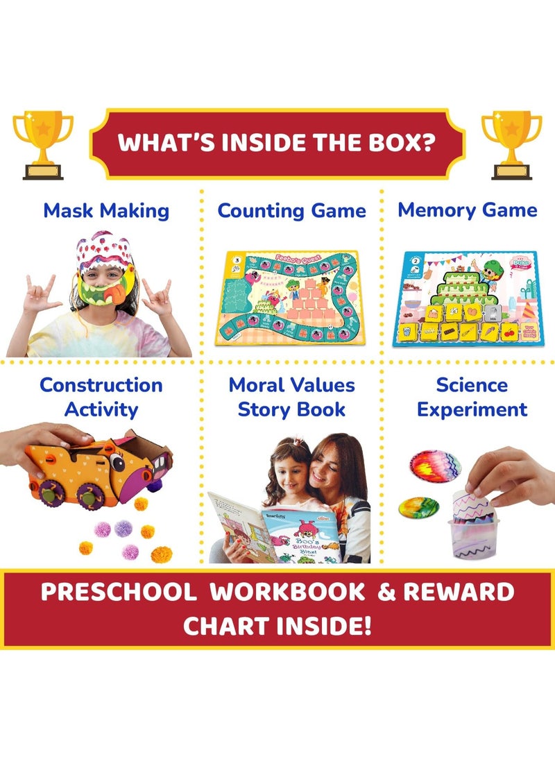 سمارتيفيتي مجموعة سمارتيفيتي ليتل سباركس التعليمية لمرحلة ما قبل المدرسة للأطفال من عمر 4 و5 و6 سنوات، هدية رائعة للأولاد والبنات من عمر 4 و5 و6 سنوات، مجموعة ألعاب تعليمية/أنشطة تعليمية، هدية عيد ميلاد مميزة - Image 5